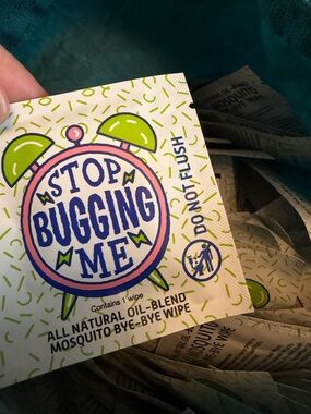 LA Fresh Stop Bugging Me Mosquito Wipes for Wedding or Event ~200